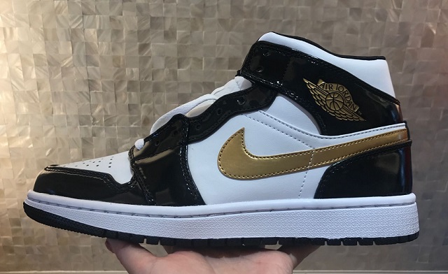 Air Jordan Retro 1 Grade AAA Black Gold White [Cheap Jordans Shoes 1 52]